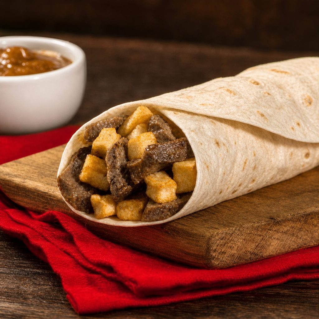 Steak & Potato Burrito.