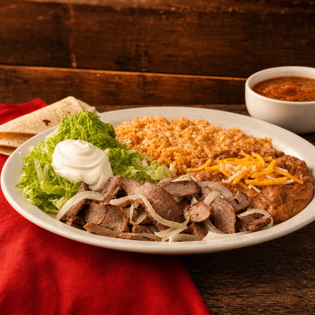 1/4 Pound Fajita Plate.