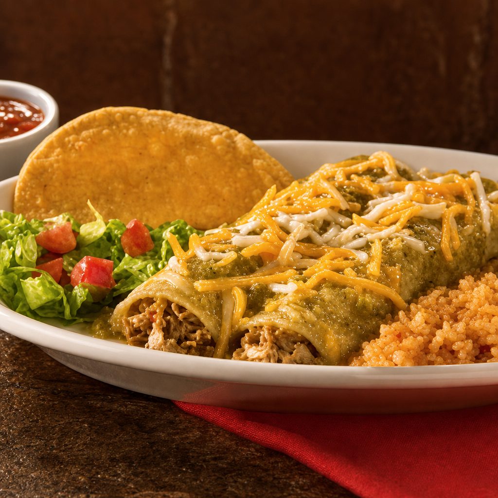 Green Enchilada Plate.