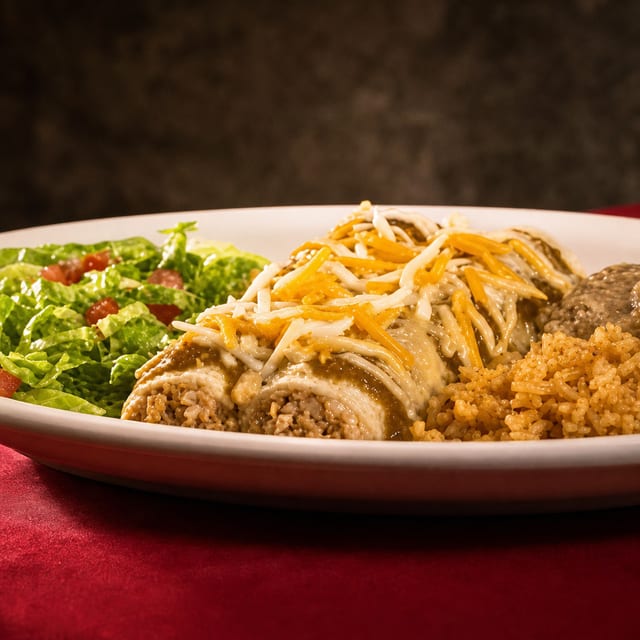 Original Corn Enchilada Plate.