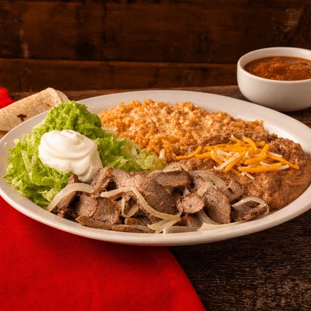 1/4 Pound Fajita Plate.